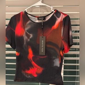 NEW WITH TAGS WHITE FOX TOP SIZE LARGE